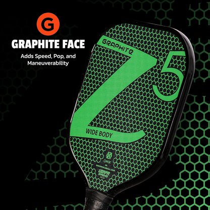 Onix Graphite Z5 Pickleball Paddles, Grip 4 1/4 inches | Green