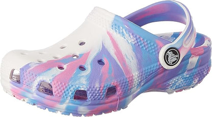 Crocs Unisex-Child Classic Marbled Tie-dye Clog