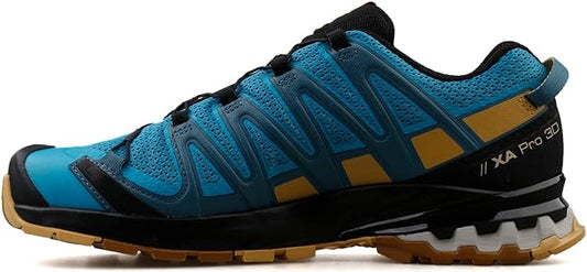 Salomon Xa Pro 3D V8 Trail Running Shoes for Men, Barrier Reef/Fall Leaf/Bronze Brown, 8