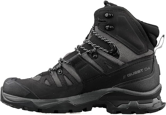 Salomon Quest 4 Gore-TEX Hiking Boots for Men, Magnet/Black/Quarry, 7.5