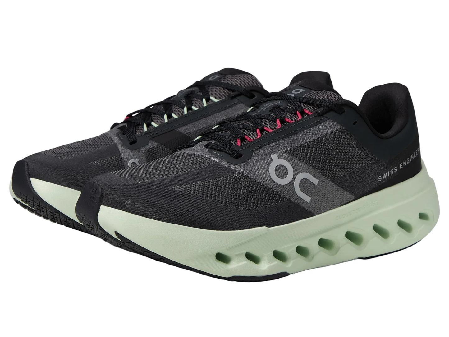 On Cloud Women's Cloudsurfer Running Shoes, Black / Lima - Ndoros