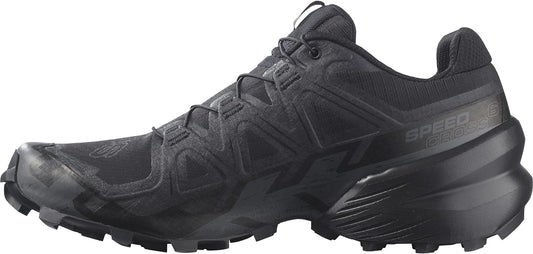 Salomon Speedcross 6 Hiking Shoes Mens Sz 10 Black/Black/Phantom