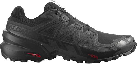 Salomon Men's Speedcross 6 Sneaker, Black/Black/Phantom