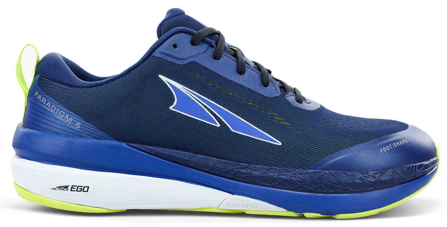 Altra Paradigm 5 Road Running shoes For Men, Blue/lime