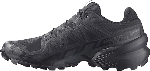 Salomon Speedcross 6 Wide Hiking Shoes Mens Sz 13 (W) Black/Black/Phantom