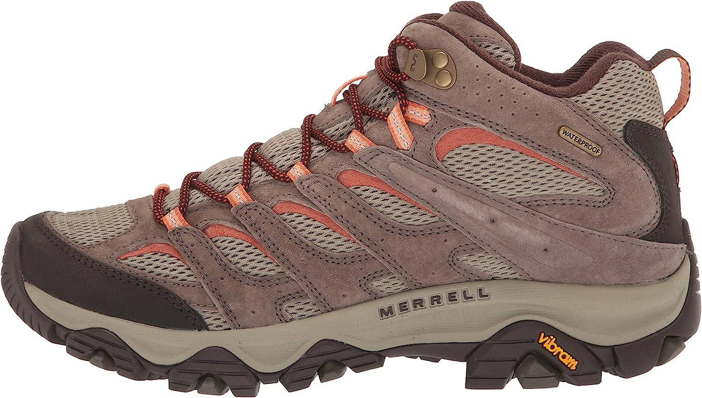 Merrell Women's Moab 3 Mid Waterproof Hiking Boots, Bungee Cord - Ndoros