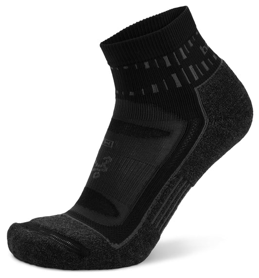 Balega Blister Resist Quarter Performance Quarter Athletic Running Socks Unisex, Black