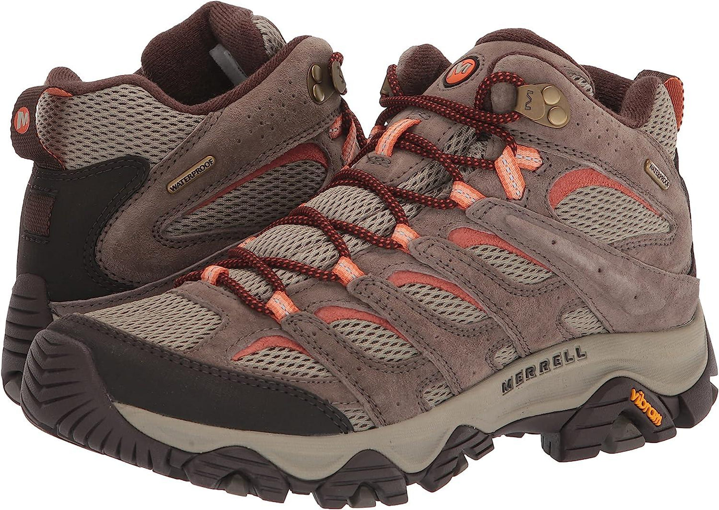 Merrell Women's Moab 3 Mid Waterproof Hiking Boots, Bungee Cord - Ndoros
