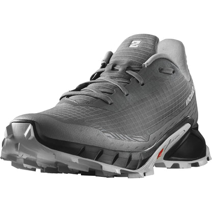 Salomon Men's Alphacross 5 Trail Running Shoes - Pewter/Black/Ghost Gray