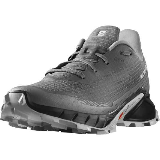 Salomon Men's Alphacross 5 Trail Running Shoes - Pewter/Black/Ghost Gray