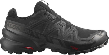 Salomon Men's Speedcross 6 GTX Sneaker, Black/Black/Phantom