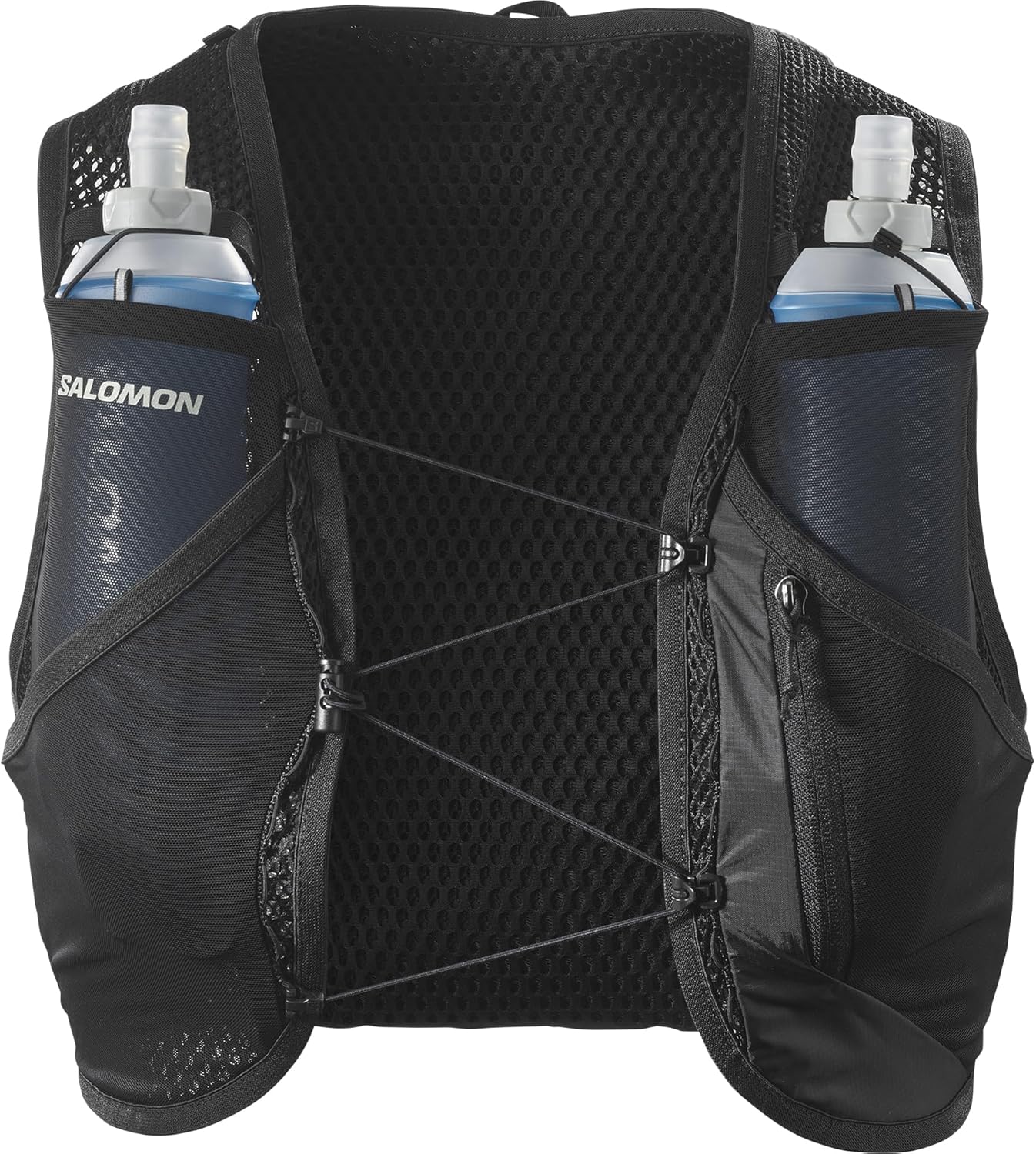 Salomon Unisex Active  Skin 8 | 8 Liter Hydration Trail Running Vest Black