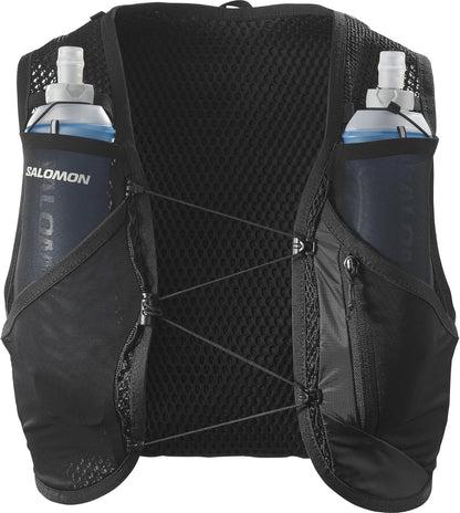 Salomon Unisex Active  Skin 8 | 8 Liter Hydration Trail Running Vest Black