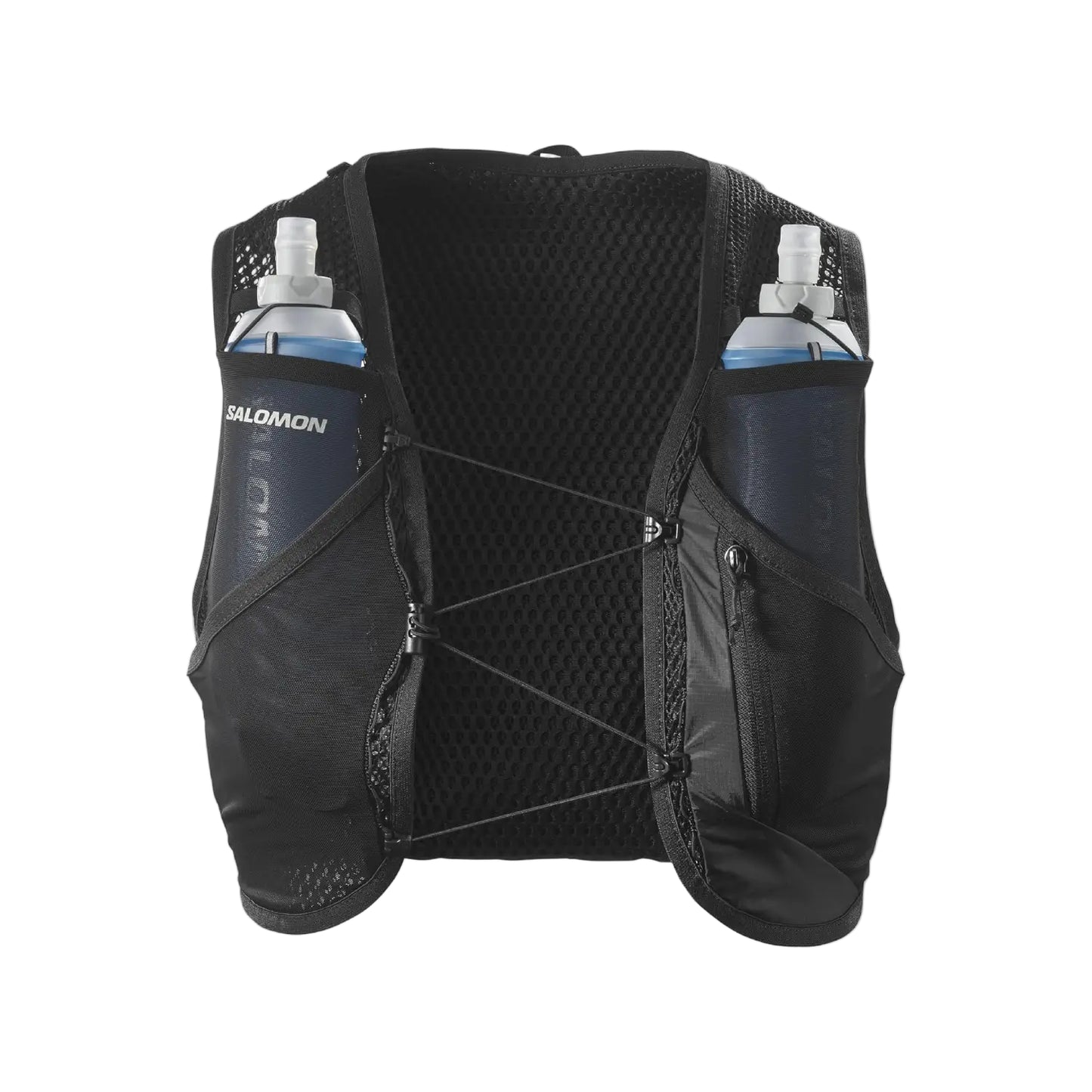 Salomon Unisex Active  Skin 8 | 8 Liter Hydration Trail Running Vest Black
