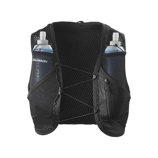 Salomon Unisex Active  Skin 8 | 8 Liter Hydration Trail Running Vest Black
