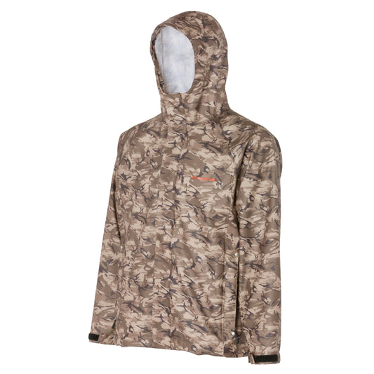 Grundens Men’s Neptune Jacket, Refraction Camo Stone - Ndoros