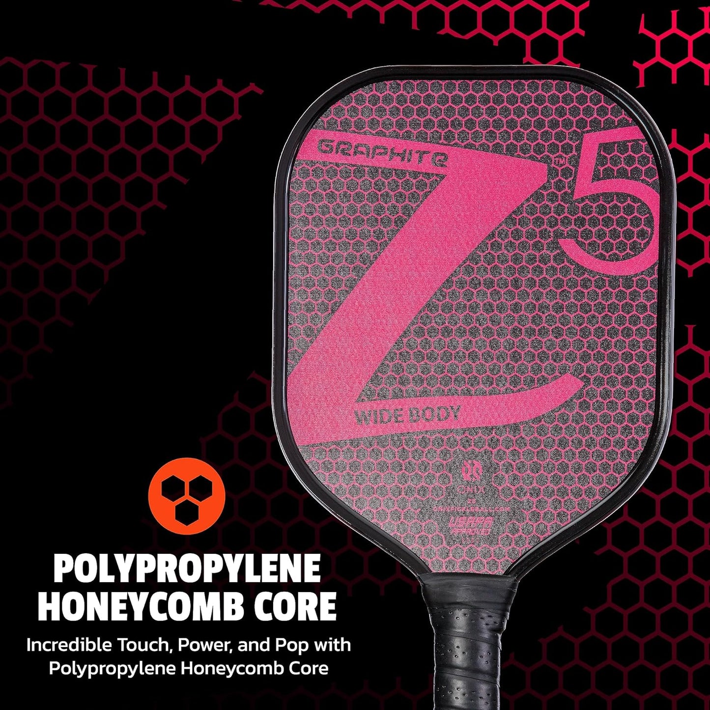 Onix Graphite Z5 Pickleball Paddles Racquet Grip 4 1/4 inches | Pink