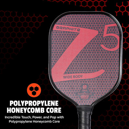 Onix Graphite Z5 Pickleball Paddles Racquet, Grip 4 1/4 inches | Red