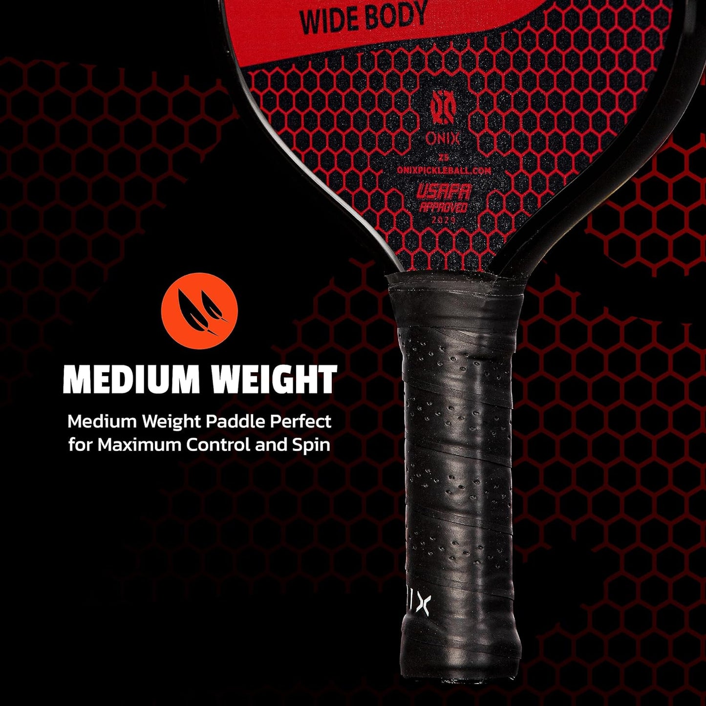 Onix Graphite Z5 Pickleball Paddles Racquet, Grip 4 1/4 inches | Red