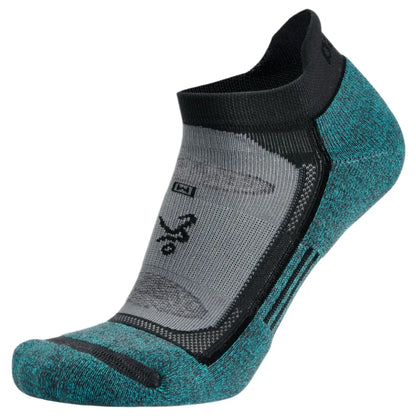 Balega Blister Resist No Show Performance  Athletic Running Socks Unisex, Grey/Blue