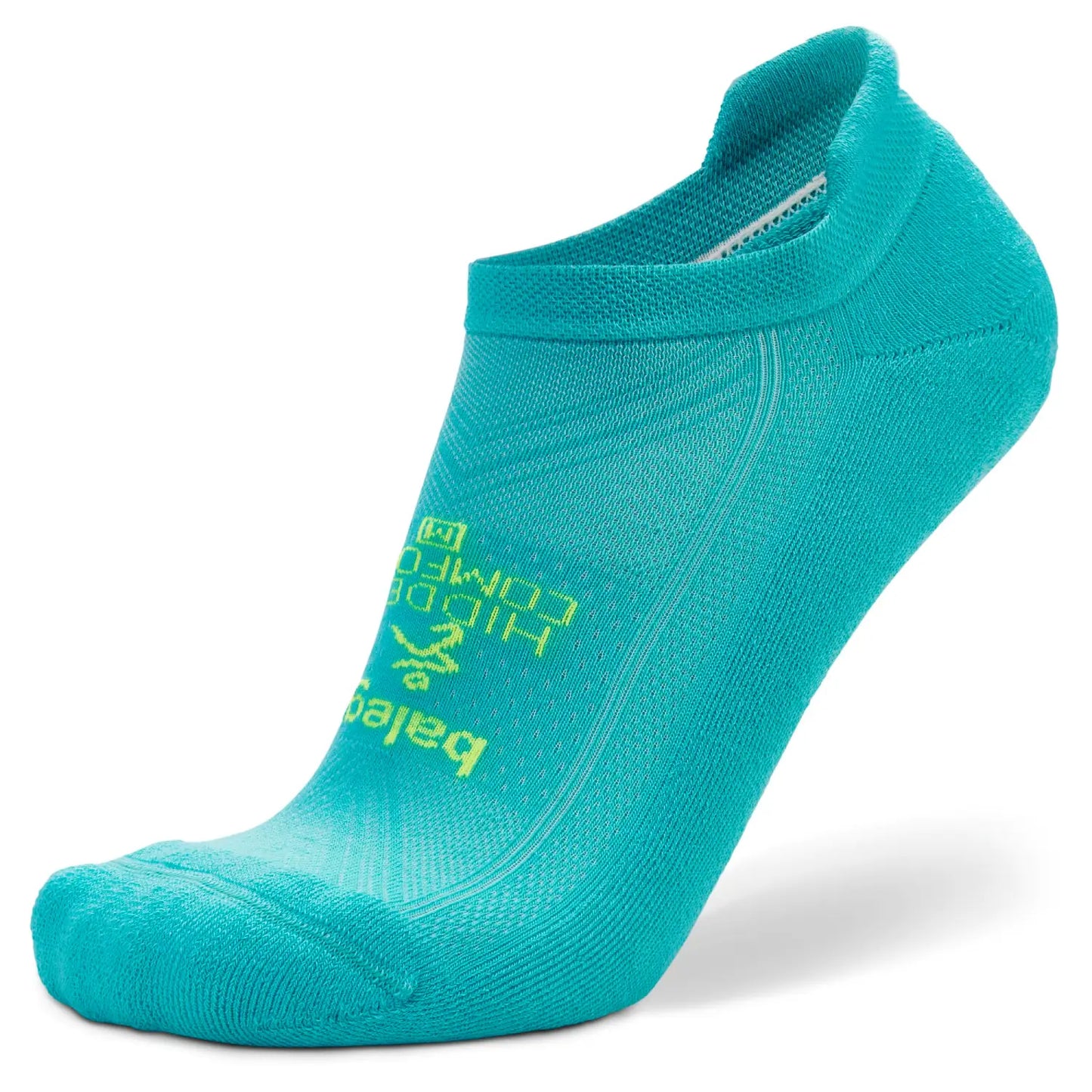 Balega Hidden Comfort Performance No Show Athletic Running Socks Unisex, Neon Aqua