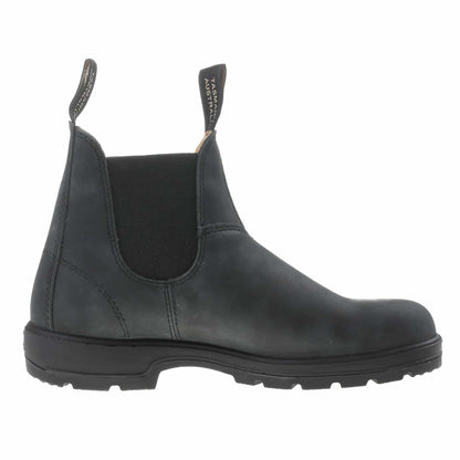 Blundstone Unisex Original Series 587 Unisex Round Toe Premium Water Resistant Leather Chelsea Boots , Rustic Black