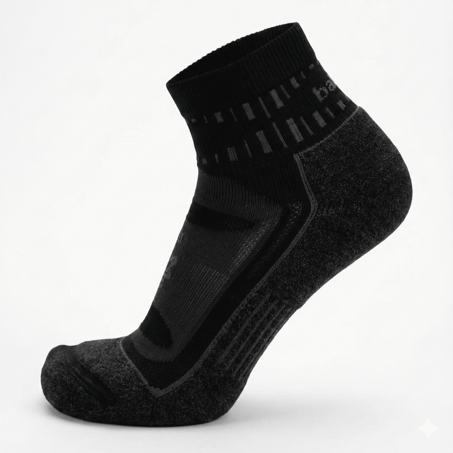 Balega Blister Resist Quarter Performance Quarter Athletic Running Socks Unisex, Black