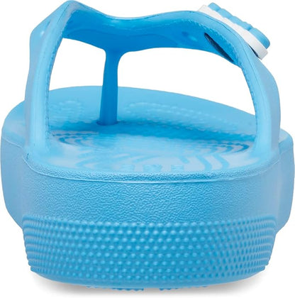 Crocs Women's Classic Platform Flip Flops – Lightweight Cushioned, Oxygen - Ndoros