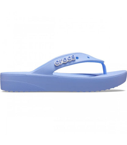 Crocs Women's Classic Flip Flops Platform Sandals | Moon Jelly