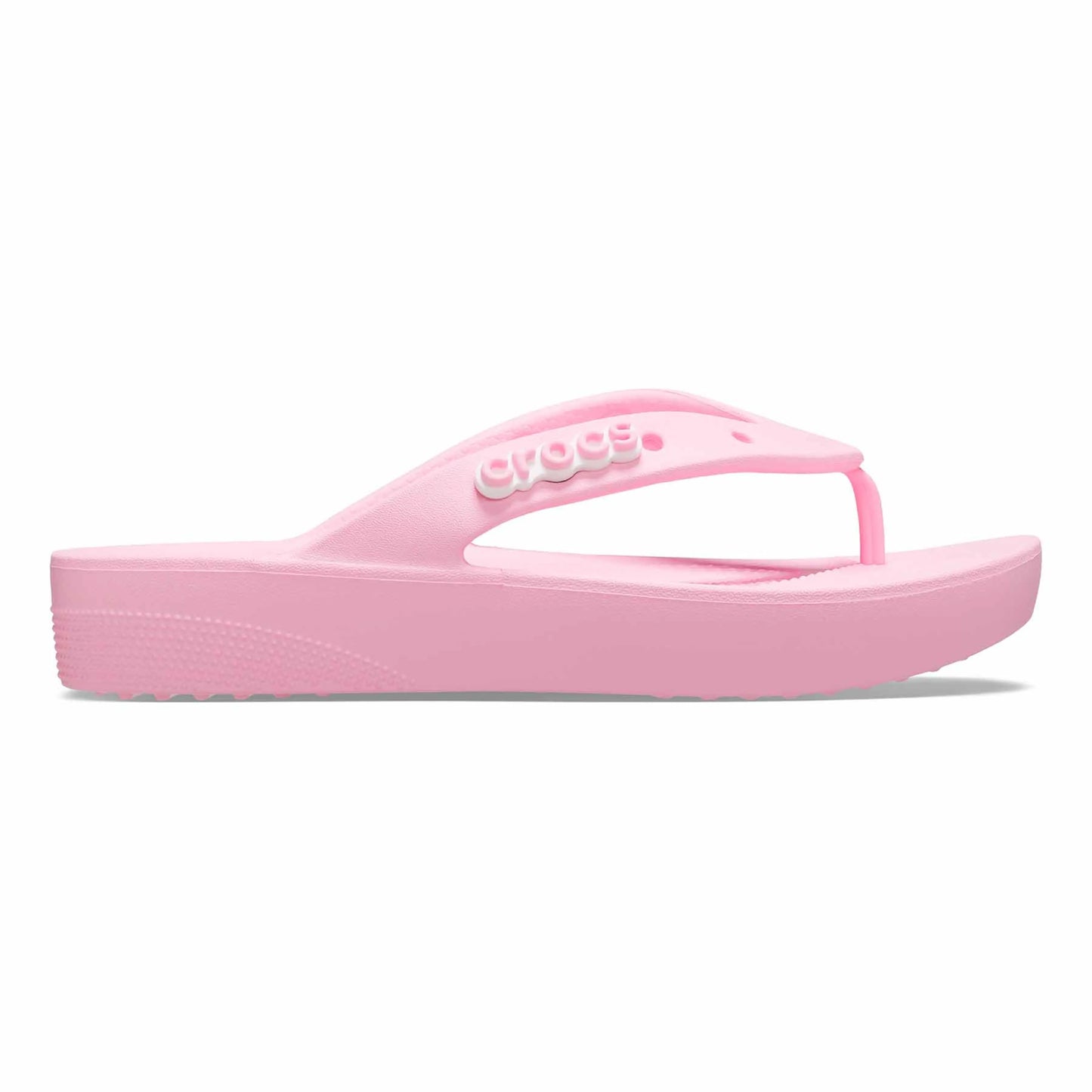 Crocs Women's Classic Flip Flops, Platform Sandals, Flamingo