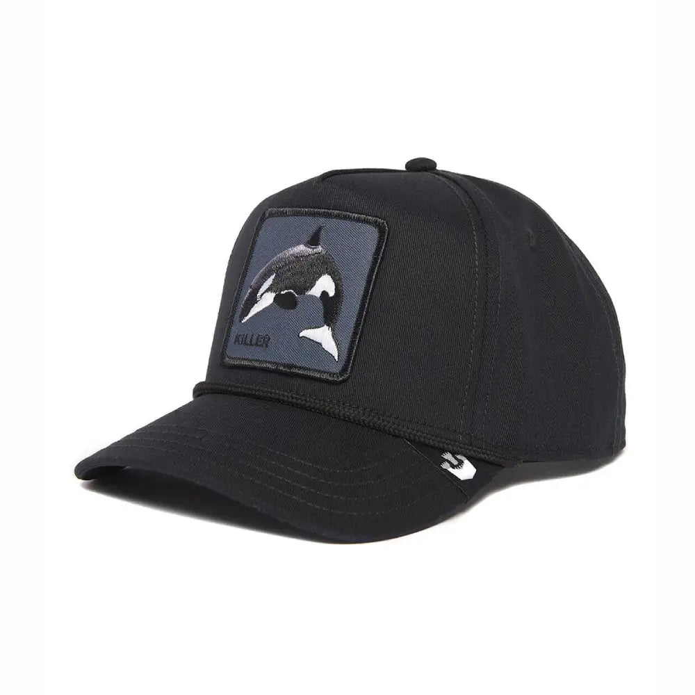 Goorin Bros. The Farm All Over - Black - Killer Whale 100, Adjustable Unisex Canvas Trucker Hat, Unisex, One Size - Ndoros