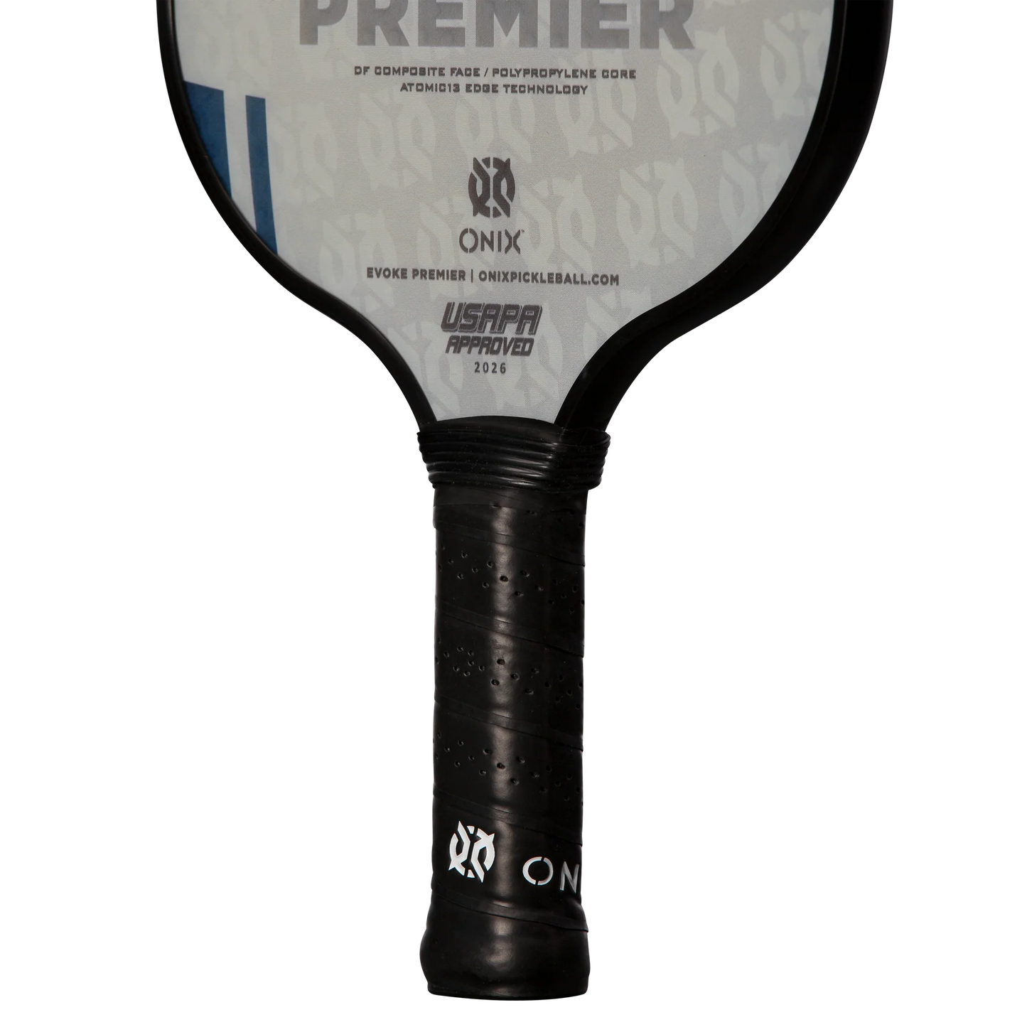 ONIX Evoke Premier Pickleball Paddle, Blue, Heavy, Light - Ndoros
