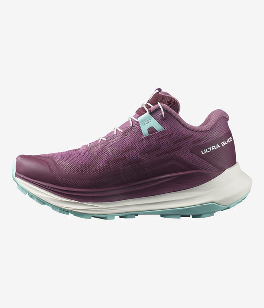 Salomon Women's Ultra Glide Trail Running Shoes,Grape/Red