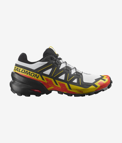 Salomon Speedcross 6 Men's Trail Running Shoes,White/Yellow