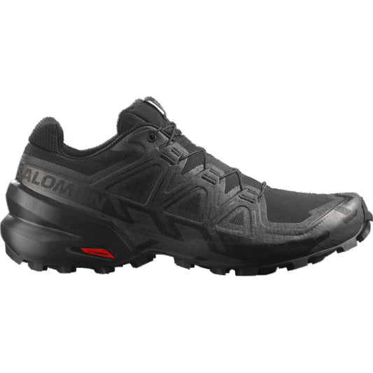 Salomon Speedcross 6 Wide Fit, Black/Black/Phantom Men's Trail Running Shoes