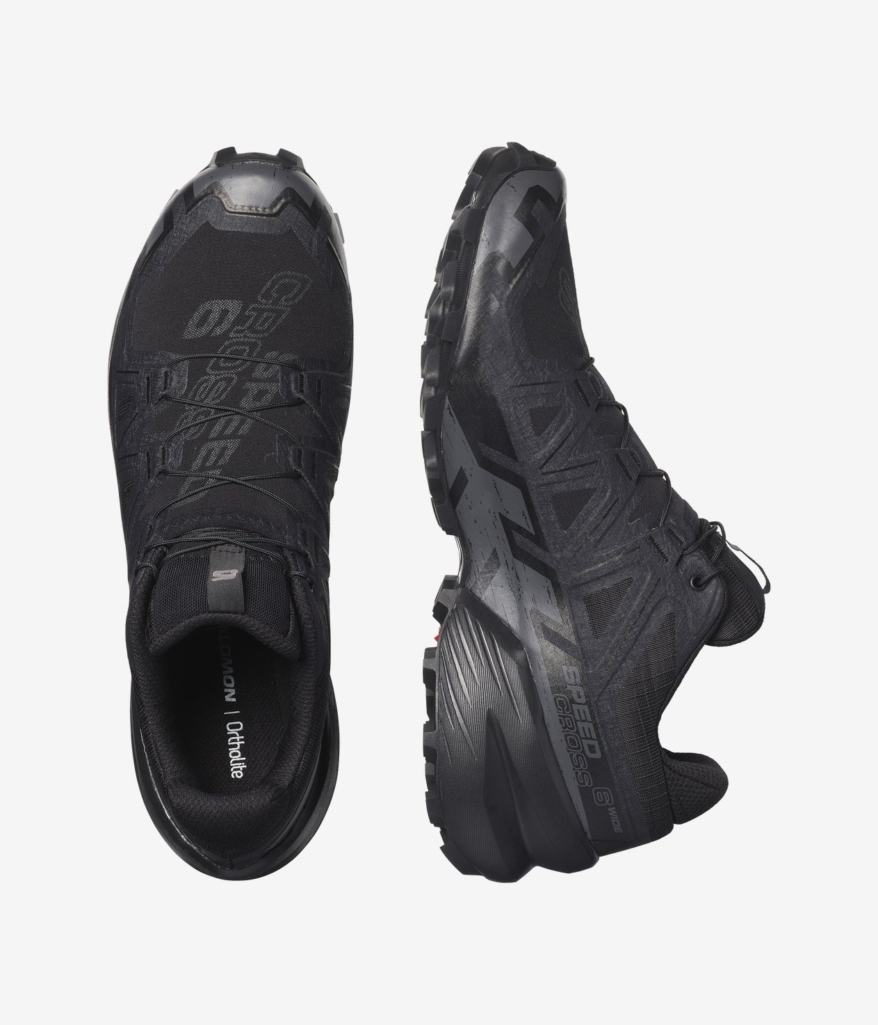 Salomon Speedcross 6 Men's Trail Running Shoes,Black,Wide
