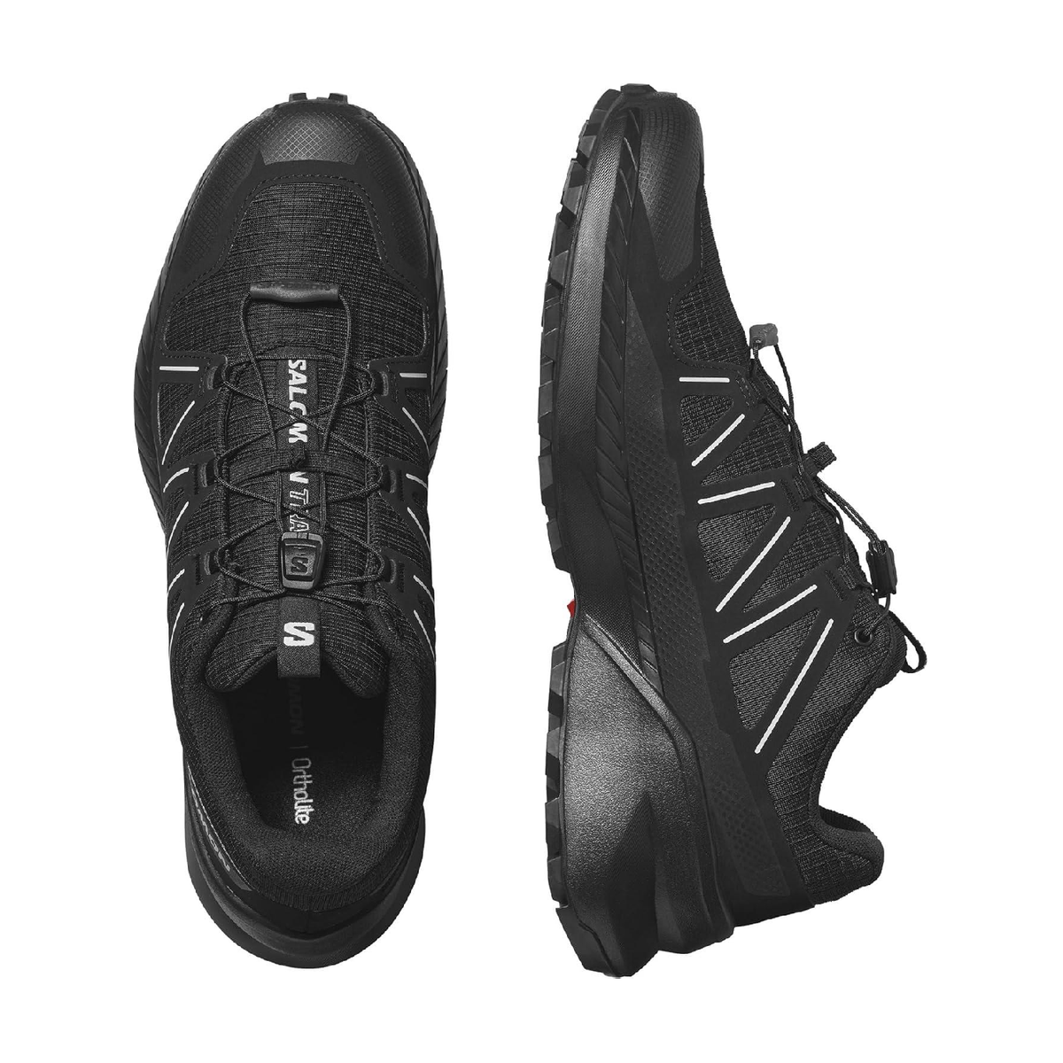 Salomon Men's Speedcross Peak Trail Running Shoes - Black/Black/Glacier Gray - Ndoros