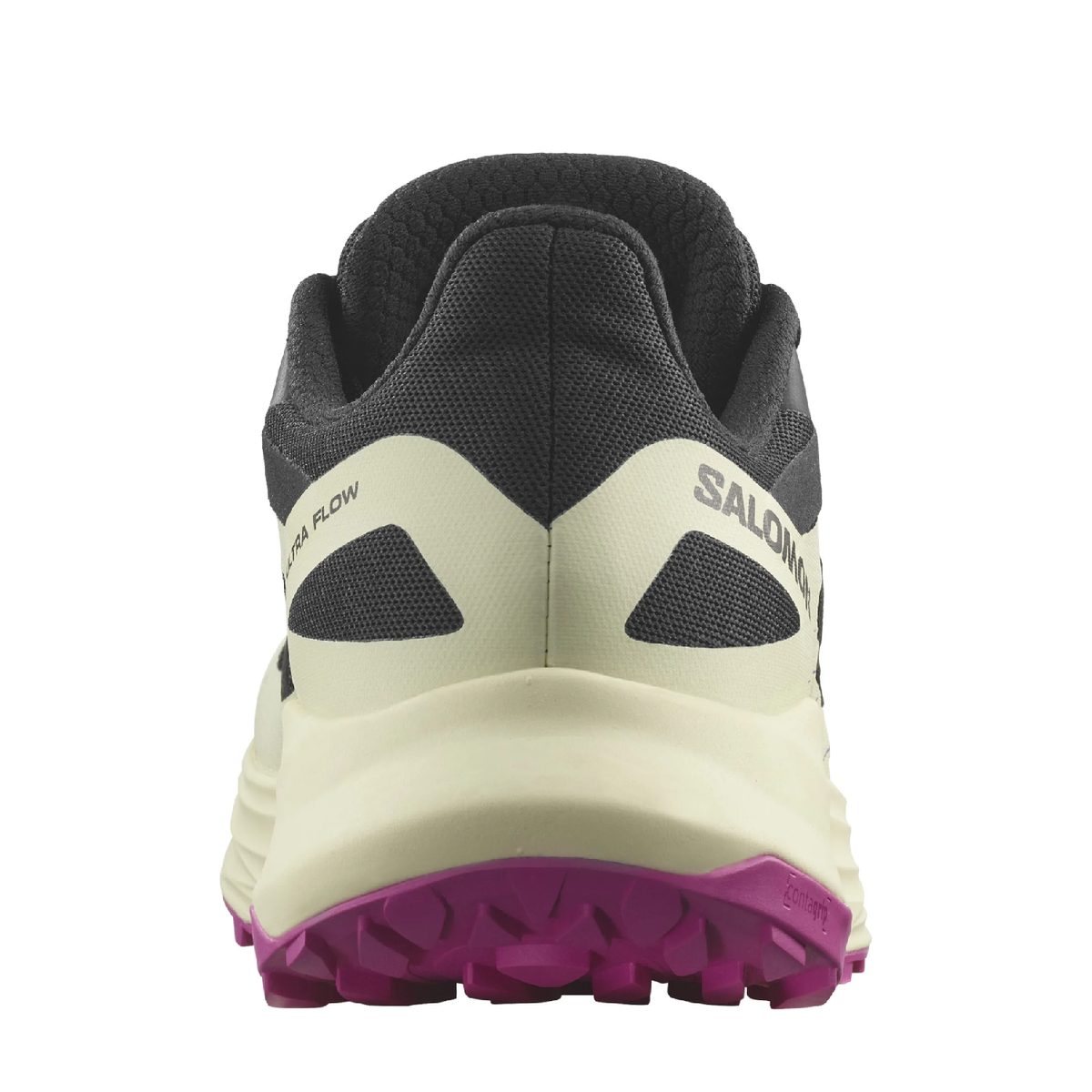 Salomon Women's Ultra Flow Trail Running Shoes - Black / Transparent Yellow / Rose Violet - Ndoros