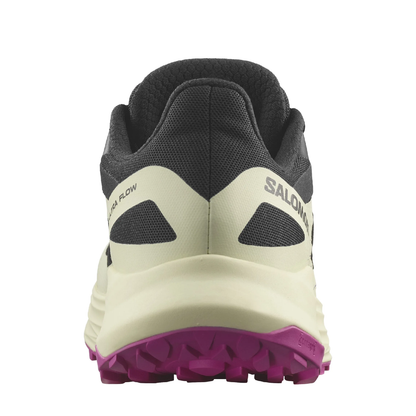 Salomon Women's Ultra Flow Trail Running Shoes - Black / Transparent Yellow / Rose Violet - Ndoros