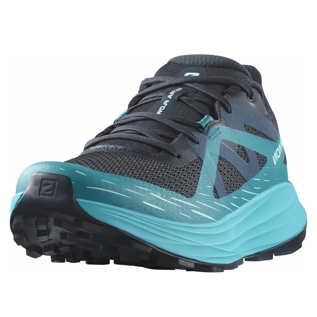 Salomon Men's Ultra Flow Sneaker, Dark Navy/Grisaille/Vanilla Ice - Ndoros