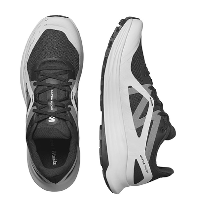 Salomon Men's Ultra Flow Trail Running Shoes - Black/Glacier Gray/Quiet Shade - Ndoros