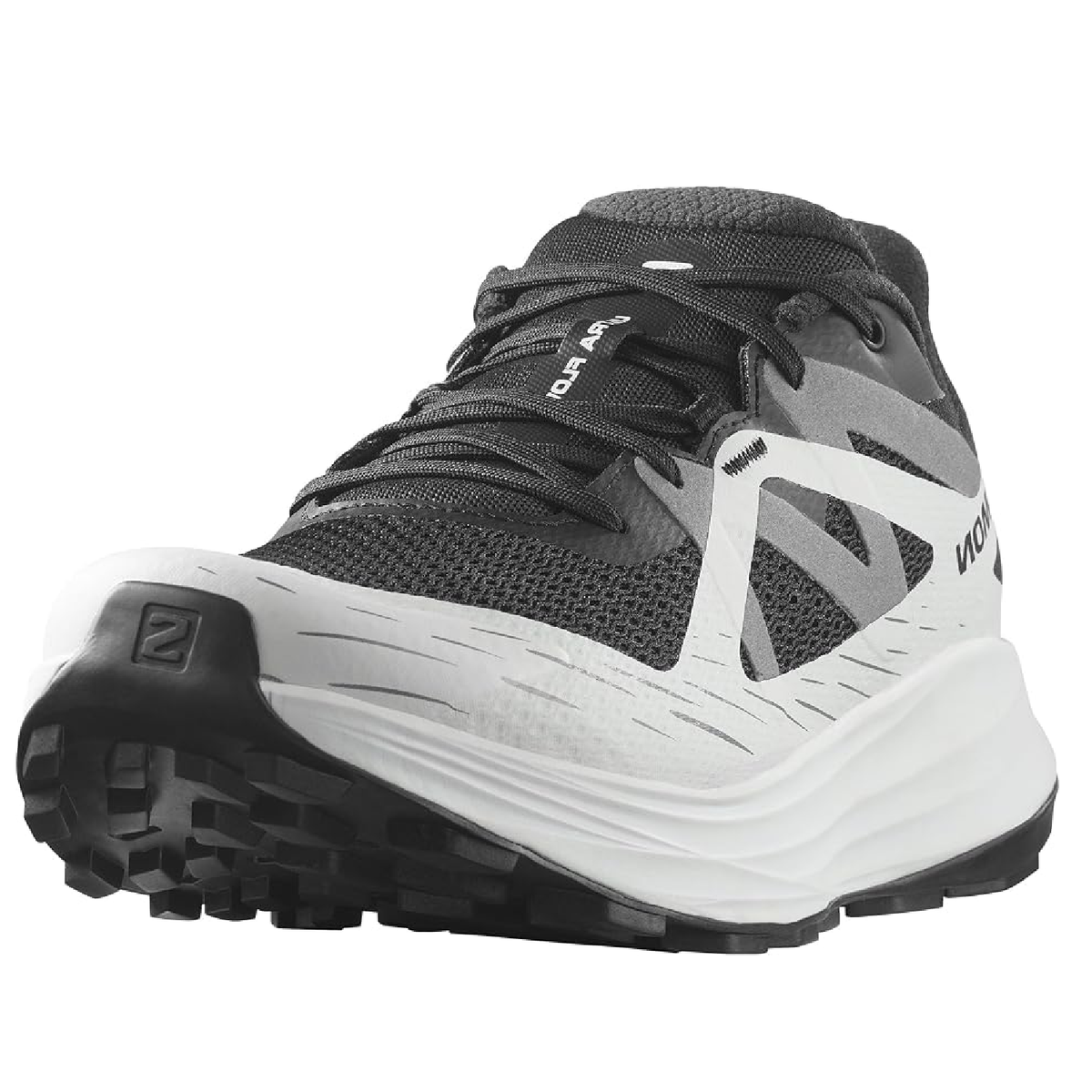 Salomon Men's Ultra Flow Trail Running Shoes - Black/Glacier Gray/Quiet Shade - Ndoros