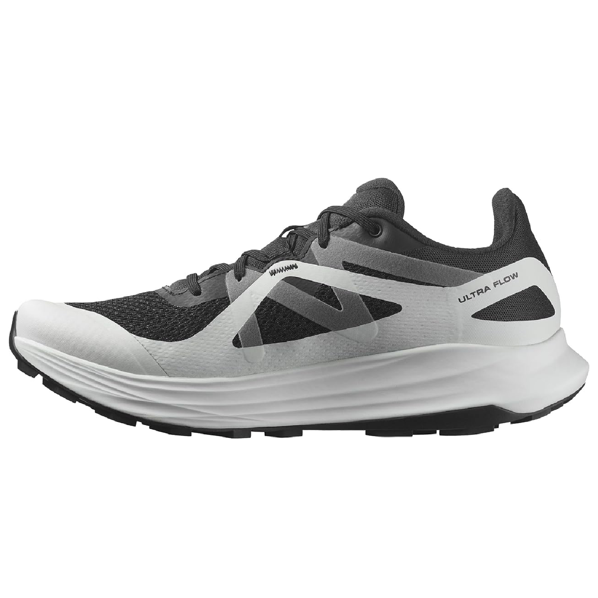 Salomon Men's Ultra Flow Trail Running Shoes - Black/Glacier Gray/Quiet Shade - Ndoros