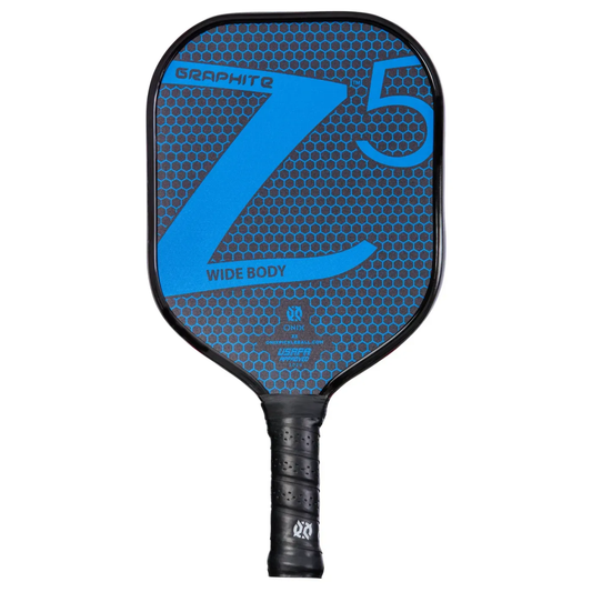 Onix Unisex Z5 Blue Carbon Fiber Graphite Pickleball Paddles Racket, Grip 4 1/4 in