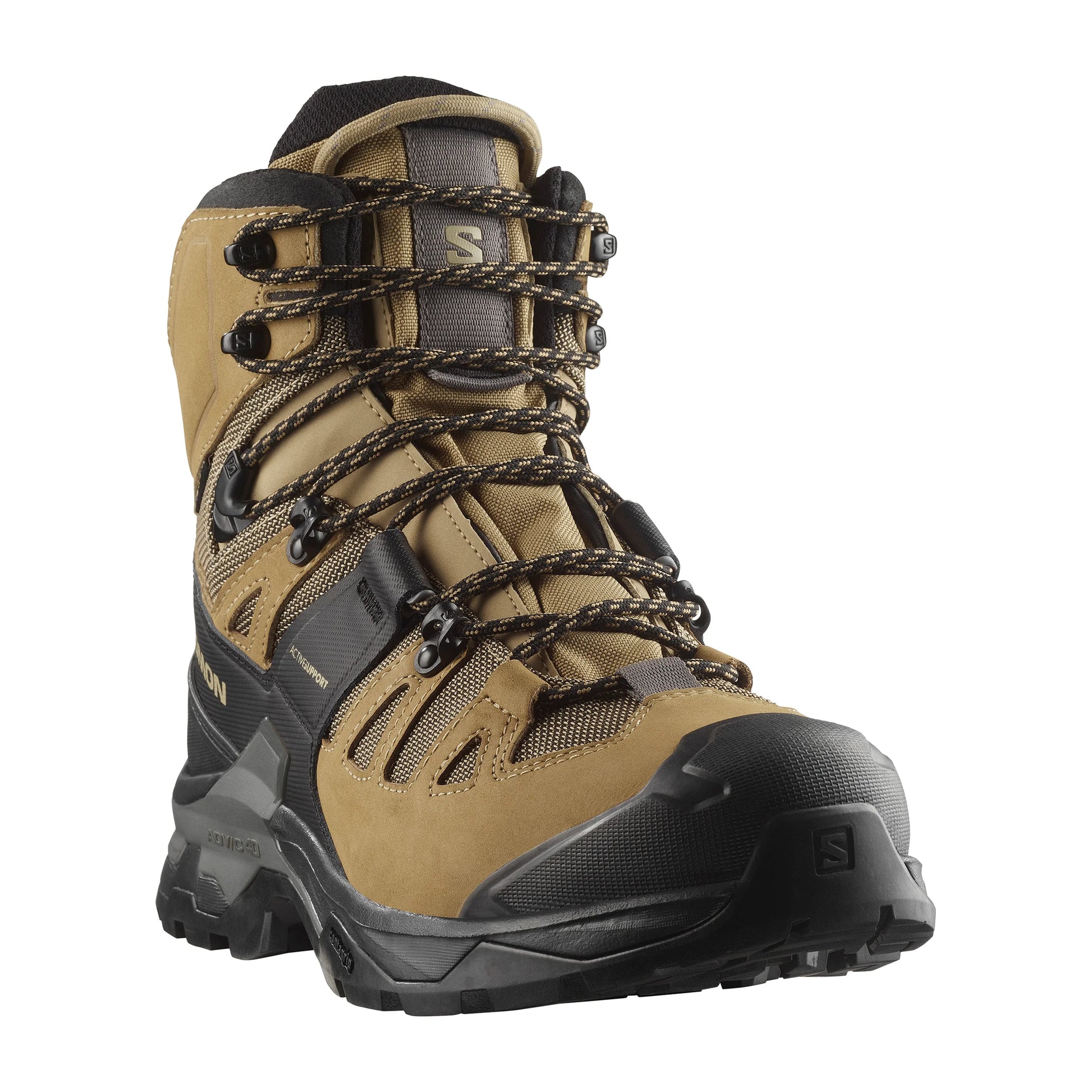Salomon Men's QUEST 4 GORE-TEX Hiking Boots For Men, Kelp/Black/Castlerock - Ndoros