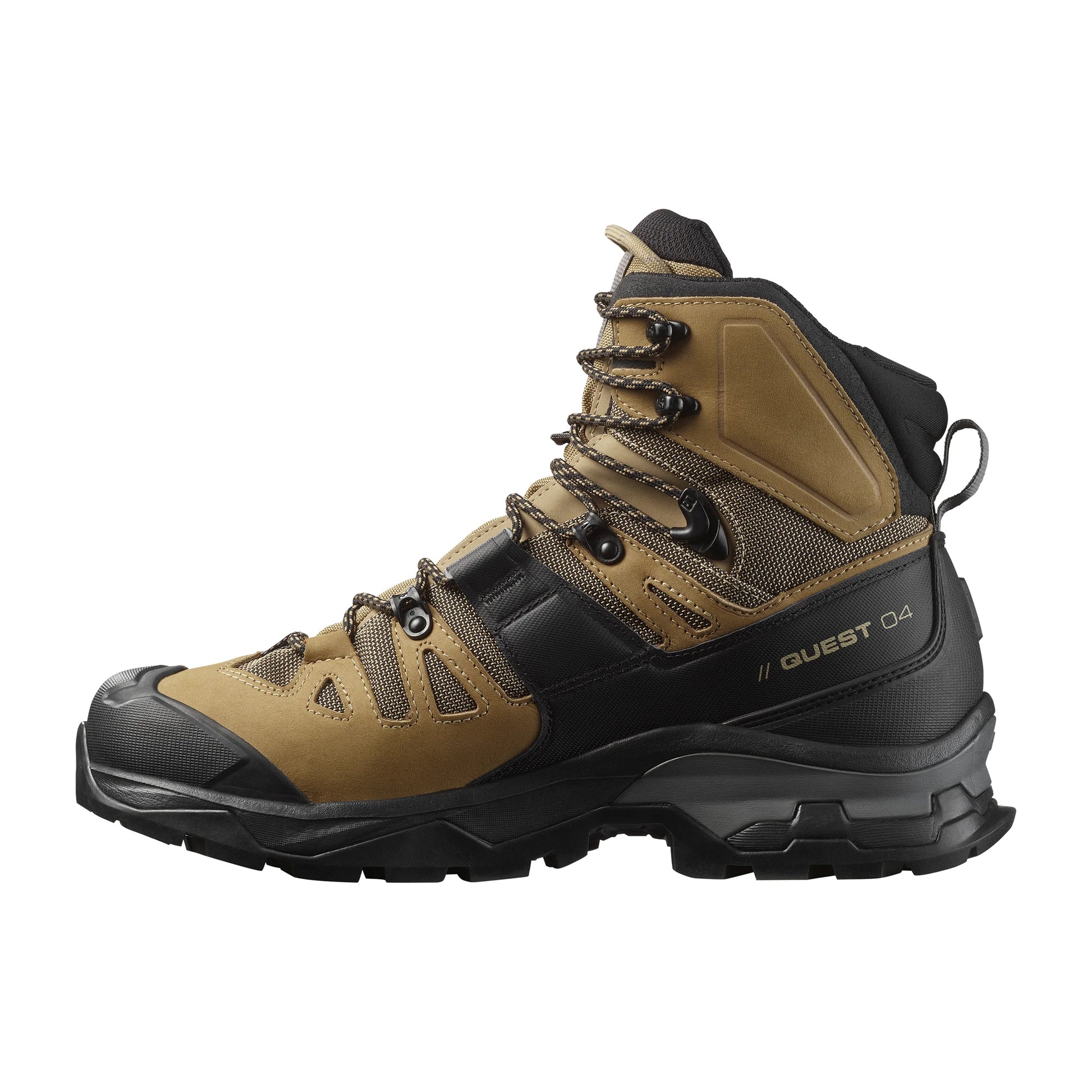 Salomon Men's QUEST 4 GORE-TEX Hiking Boots For Men, Kelp/Black/Castlerock - Ndoros
