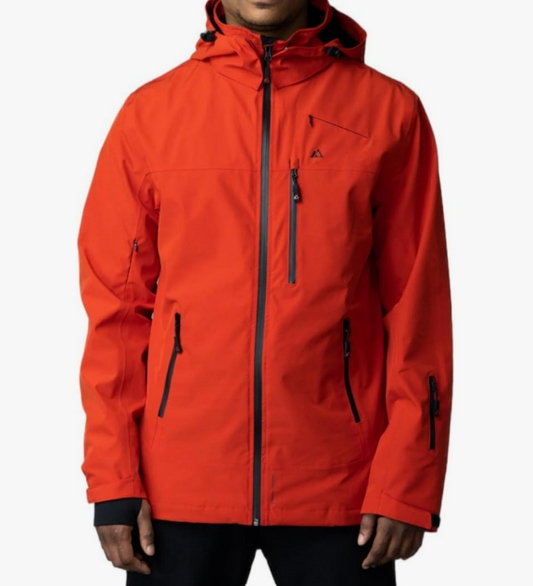Apricoat Adventure 2.0 Men's Warm Winter Jacket Insulated, Hooded, Waterproof and windproof for Traveling, Hiking, Trekking, Camping, & All Sports Activities such as Snowboarding & Skiing-Red - Ndoros