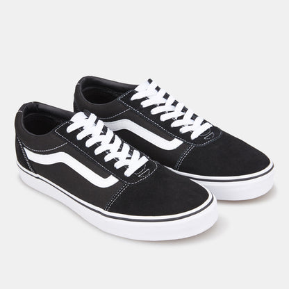 Vans Men's Ward Sneaker Suede Canvas Black White - Ndoros