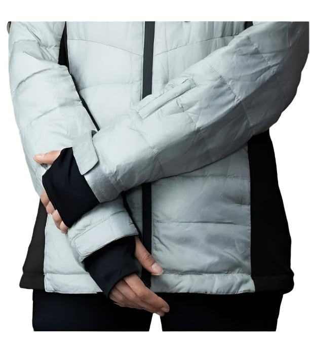Apricoat EcoDown Adventure Women's Winter Coat - Stylish, Ultra Light Down Jacket, Packable, Gray - Ndoros
