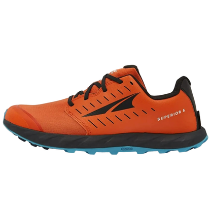 Altra Superior 5 Trail Running Shoes  Men, Orange/Black ד - Ndoros
